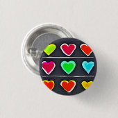 Liebe 3 cm Abzeichen Button (Vorne & Hinten)