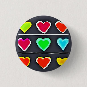 Liebe 3 cm Abzeichen Button