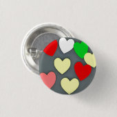 Liebe 3 cm Abzeichen Button (Vorne & Hinten)
