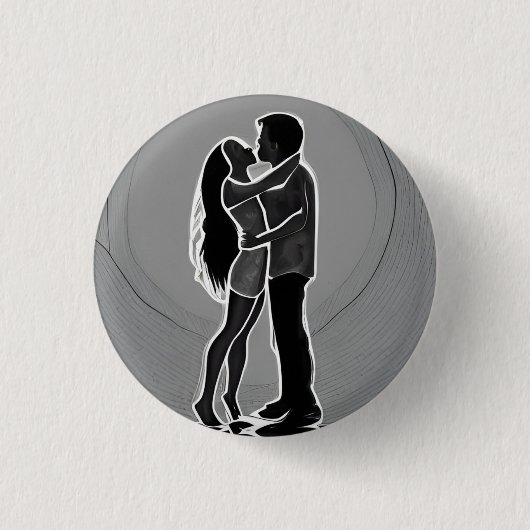 Liebe 3 cm Abzeichen Button (Vorderseite)