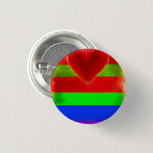 Liebe 3 cm Abzeichen Button (Vorne & Hinten)