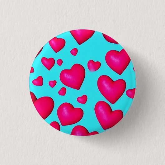Liebe 3 cm Abzeichen Button (Vorderseite)