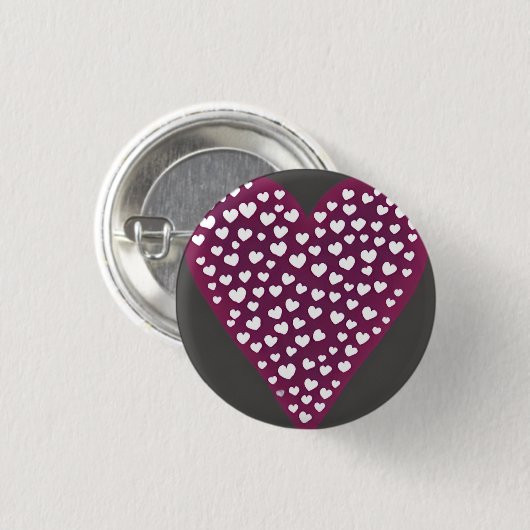 Liebe 3 cm Abzeichen Button (Vorne & Hinten)