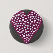 Liebe 3 cm Abzeichen Button (Vorderseite)