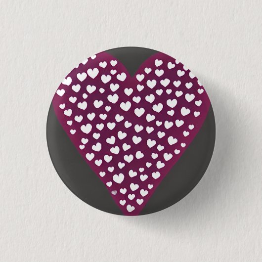 Liebe 3 cm Abzeichen Button (Vorderseite)