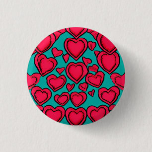 Liebe 3 cm Abzeichen Button