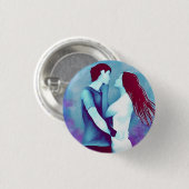 Liebe 3 cm Abzeichen Button (Vorne & Hinten)