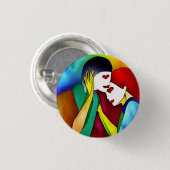 Liebe 3 cm Abzeichen Button (Vorne & Hinten)