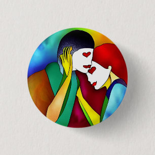 Liebe 3 cm Abzeichen Button