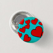 Liebe 3 cm Abzeichen Button (Vorne & Hinten)