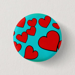 Liebe 3 cm Abzeichen Button