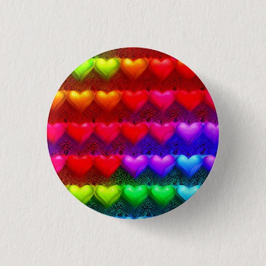 Liebe 3 cm Abzeichen Button (Vorderseite)