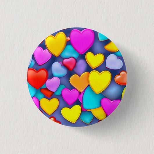 Liebe 3 cm Abzeichen Button (Vorderseite)