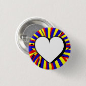 Liebe 3 cm Abzeichen Button (Vorne & Hinten)