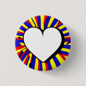 Liebe 3 cm Abzeichen Button (Vorderseite)