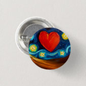 Liebe 3 cm Abzeichen Button (Vorne & Hinten)