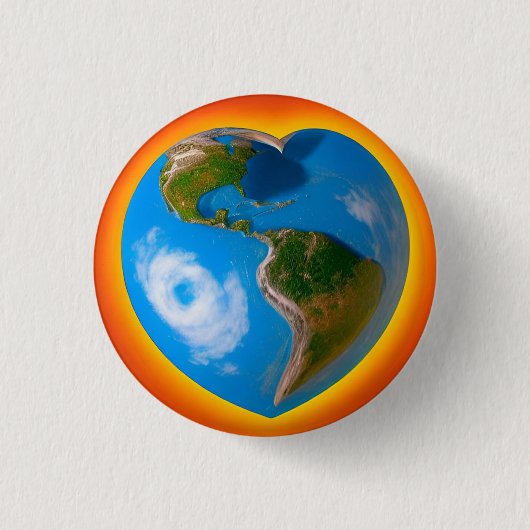 Liebe 3 cm Abzeichen Button (Vorderseite)