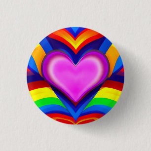 Liebe 3 cm Abzeichen Button