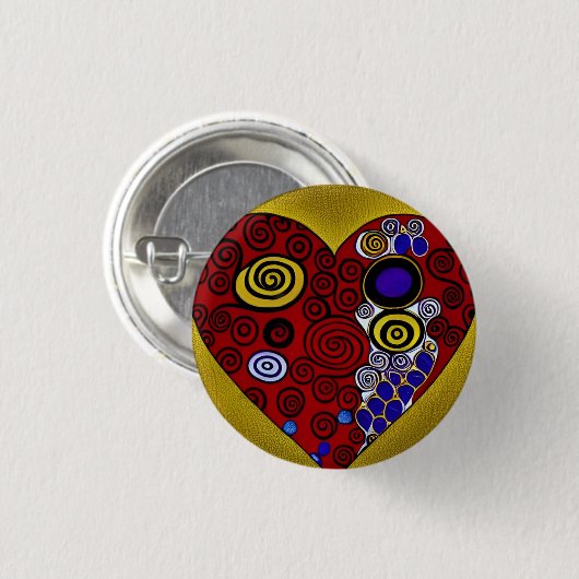 Liebe 3 cm Abzeichen Button (Vorne & Hinten)