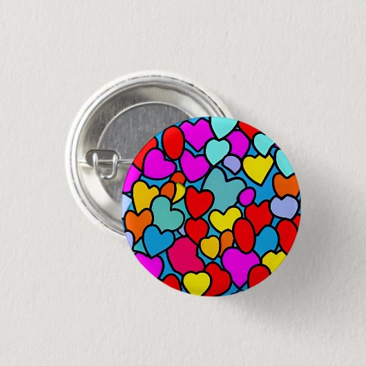 Liebe 3 cm Abzeichen Button (Vorne & Hinten)