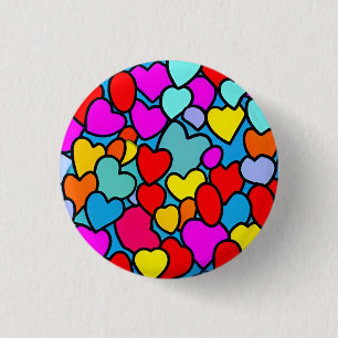 Liebe 3 cm Abzeichen Button