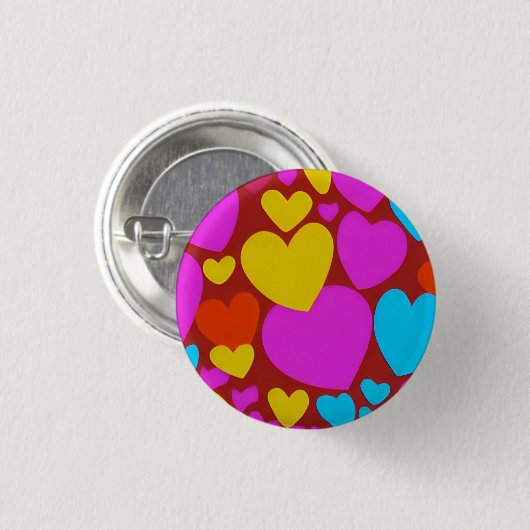 Liebe 3 cm Abzeichen Button (Vorne & Hinten)