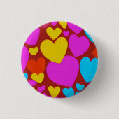 Liebe 3 cm Abzeichen Button (Vorderseite)