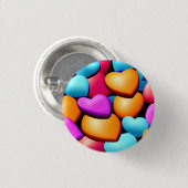 Liebe 3 cm Abzeichen Button (Vorne & Hinten)
