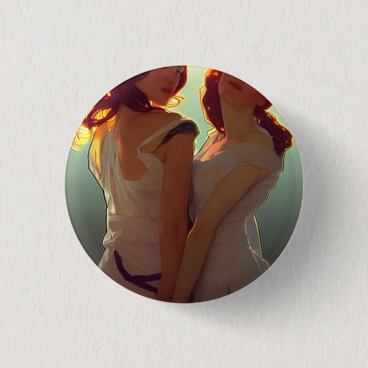 Liebe 3 cm Abzeichen Button (Vorderseite)
