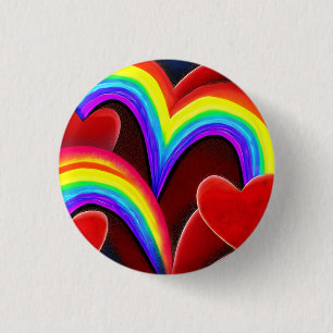 Liebe 3 cm Abzeichen Button