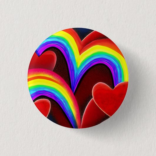 Liebe 3 cm Abzeichen Button (Vorderseite)
