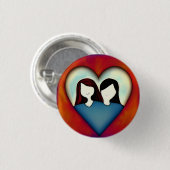 Liebe 3 cm Abzeichen Button (Vorne & Hinten)