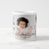 LIEBE 3 FOTOS Jumbo-Tasse (Vorderseite)