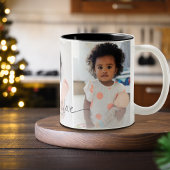 LIEBE 3 FOTOS ZWEIFARBIGE TASSE