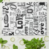 LIEBE 3 GESCHIRRTUCH (Gefaltet)