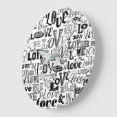 LIEBE 3 GROßE WANDUHR (Winkel)