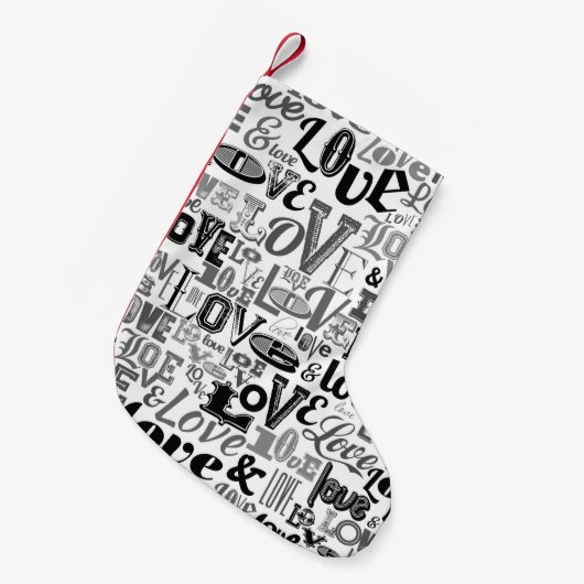 LIEBE 3 KLEINER WEIHNACHTSSTRUMPF (Vorderansicht (hängend))