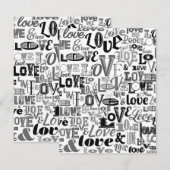 LIEBE 3 MITTEILUNGSKARTE (Vorne/Hinten)