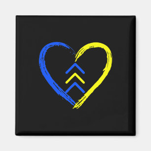 Liebe 3 Pfeile des World Down Syndrome Awareness D Magnet
