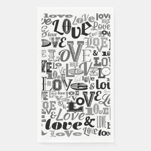 LIEBE 3 SERVIETTE (Vorderseite)