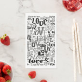 LIEBE 3 SERVIETTE (Beispiel)