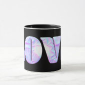LIEBE 3D-Design, grafisch, einzigartig, Cool Tasse (Zentrum)