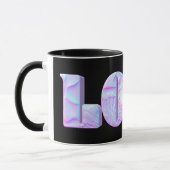 LIEBE 3D-Design, grafisch, einzigartig, Cool Tasse (Links)