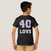 LIEBE 40 T-Shirt (Schwarz voll)
