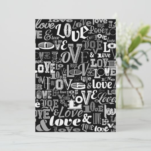 LIEBE 4 DANKESKARTE (Stehend Vorderseite)