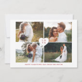 "Liebe" 4 Foto Gallery Valentinstag Feiertagskarte (Vorderseite)