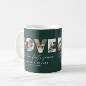 Liebe 4 Foto Moderner personalisierter Geschenkcoc Kaffeetasse (Vorderseite Links)