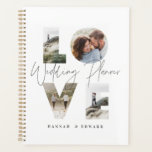 Liebe 4 Foto Modernes personalisiertes Geschenk Ho Planer<br><div class="desc">Liebe 4 Foto einfaches modernes personalisiertes Hochzeitsplaner Geschenk für das,  das Sie Liebe.</div>