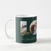 Liebe 4 Foto Modernes, personalisiertes Geschenk Kaffeetasse (Links)