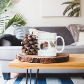 Liebe 4 Foto Modernes personalisiertes Geschenk Kaffeetasse